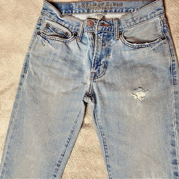 American Eagles Slim Straight Jeans Denim 100% Cotton Size US 26/28 - Pre-Loved - Picture 4 of 16